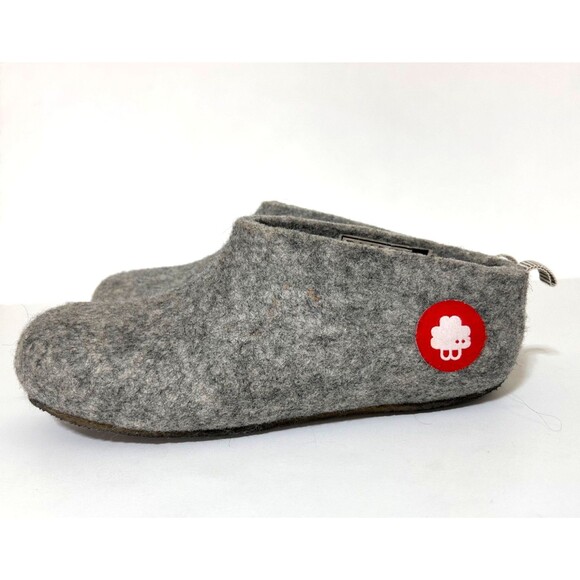BAABUK EU 41 Men 8 Women's 10 Felted Wool Gus Slippers Handmade - Picture 4 of 9